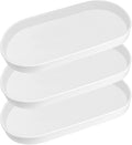 White Small Tray, 3 Pack Oval Tray by VCREATC-VCREATEFORCUSTOMER