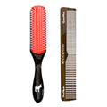 Pete & Pedro Premium Cushion Men’s Styling Hairbrush & Classic Comb Set | 9-Row by PetePedro