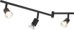 Globe Electric 59693 6-Light Foldable Track Lighting Kit, Matte Black Finish - Image 3