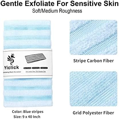 Yiclick 2pcs Back Scrubber for Shower Bath ，Exfoliating Body Scrubber, Body - Image 5