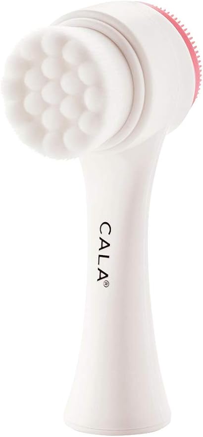 CALA Dual-Action Facial Cleansing Brush, Superfine Soft Bristles Deep Clean by CALAPRODUCTS