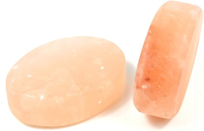 2 Pcs Leaf Shape Himalayan Salt Massage Stones Hot Massage Cold Massage Stones - Image 7