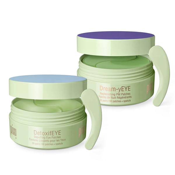 Pixi Day & Night Eye Patch Duo |Depuffing Hydrogel Under-Eye Patches by PixiBeautyUS