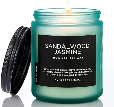 M&SENSE Sandalwood Jasmine Scented Candles by MSENSE