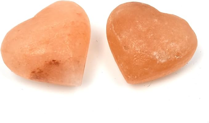 2 Pcs Heart Shape Himalayan Salt Massage Stones Hot Massage Cold Massage Stones - Image 4