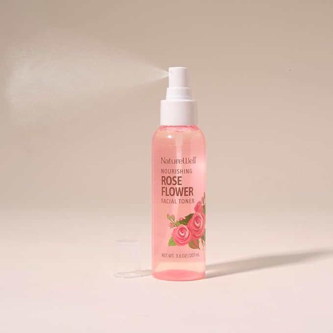 NATURE WELL Rose Water Hydrating Facial Toner Mist - Image 2