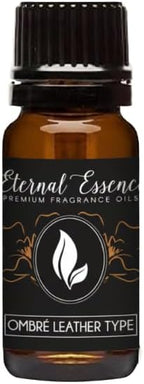 Eternal Essence Oils Leather Ombré 10ml Fragrance Oil – Black Leather, Amber by EternalEssenceOils