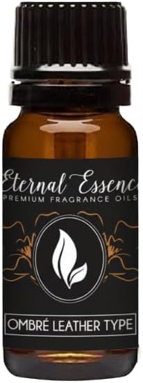 Eternal Essence Oils Leather Ombré 10ml Fragrance Oil – Black Leather, Amber by EternalEssenceOils