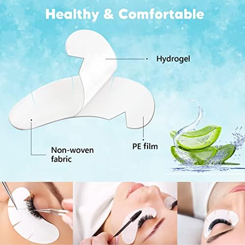 C. ARTIST 100 Pairs V-Shaped 100% Natural Eyelash Extension Under Eye Gel Pads - Image 2