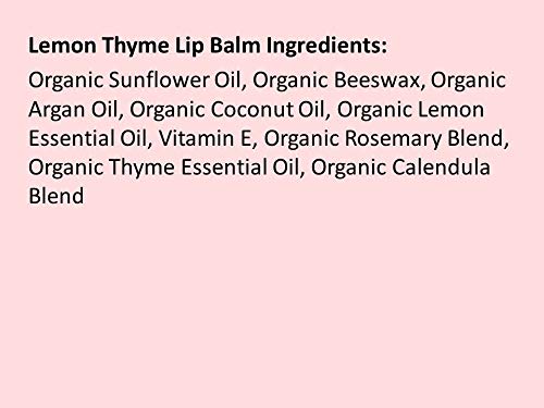 Moroccan Magic Organic Lemon Thyme Lip Balm 3 Pack | Ultra-Hydrating Argan & - Image 8