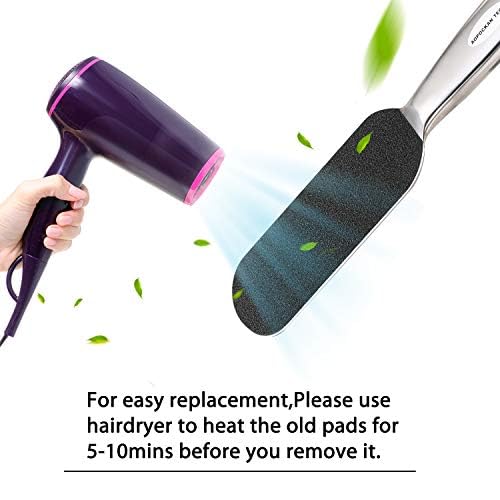 Stainless Steel Pedi File Refill, 80 Grit, Size 5.2" L x 1.7" W - Image 4