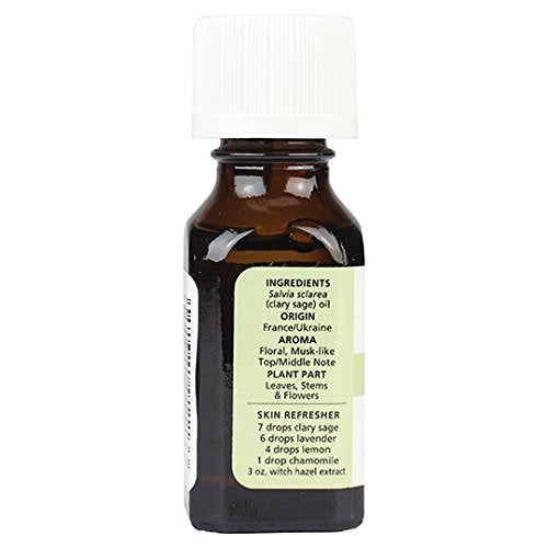 Aura Cacia Clary Sage Essential Oil, Pure Salvia Sclarea Oil, Balancing - Image 4