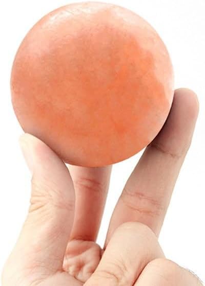 2 Pcs Ball Himalayan Salt Massage Stones Hot Massage Cold Massage Stones Set - Image 3