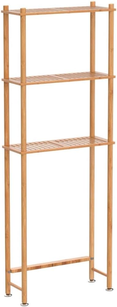 AmazerBath Over The Toilet Storage Bamboo, Bathroom Over Toilet Organizer Rack - Image 5