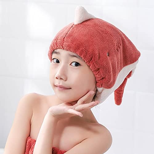 Hair Drying Towel for Kids Girls, Cute Cartoon Absorbent Quick Drying Bath Wrap - Image 3