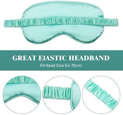 4 Pcs Silk Eye Mask for Sleeping Soft Satin Sleep Mask - Image 2