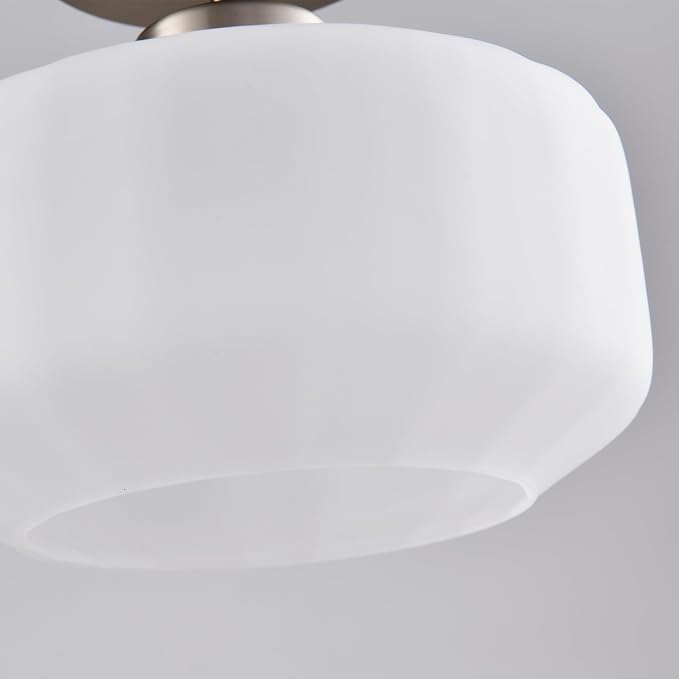 Industrial Nickel Matte Light Fixtures Ceiling Mount, - Image 4