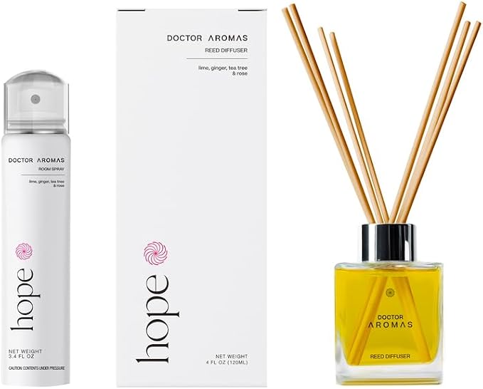 Doctor Aromas Aroma Set Essential Oil Natural Reed Aroma Wood Sticks Diffuser by DOCTORAROMAS