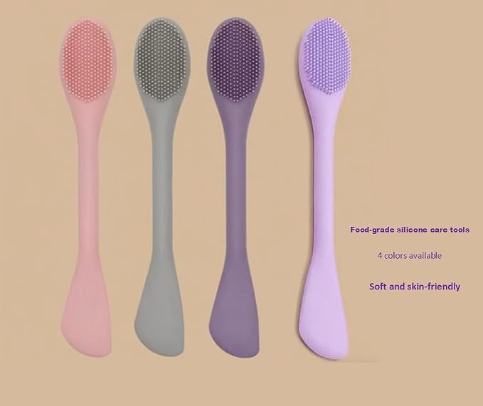 Premium Silicone Facial Cleansing Brush Combo 4pcs, Mask Applicator and - Image 3