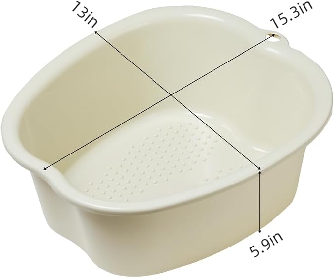 Ytterbium Foot Soaking Bath Basin, Large Massage Foot Soaking Tub, Plastic Home - Image 8