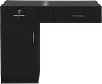 Wall Mount Styling Station for Hair Stylist, Wooden Hair Salon Station Storage - Image 9