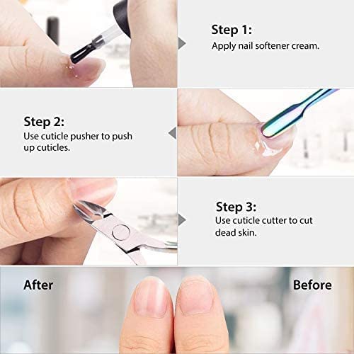 Easkep Cuticle Trimmer with Cuticle Pusher, Cuticle Remover Professional - Image 4