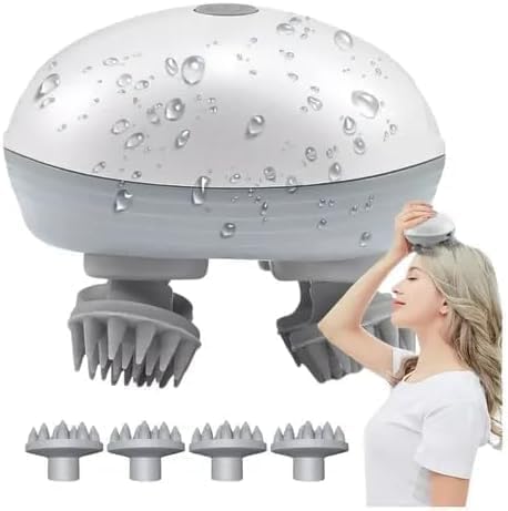 Electric Scalp Massager Rechargeable Cordless Head Massager by Melonsun