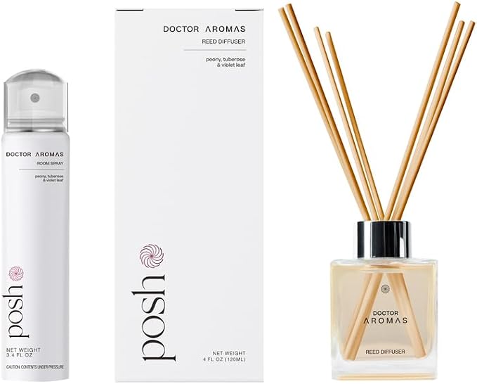 Doctor Aromas Aroma Set Essential Oil Natural Reed Aroma Wood Sticks Diffuser by DOCTORAROMAS