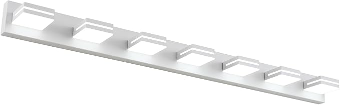 SineRise LED Modern Bathroom Vanity Light Fixtures, Matte White Modern Acrylic by SINERISELIGHTING