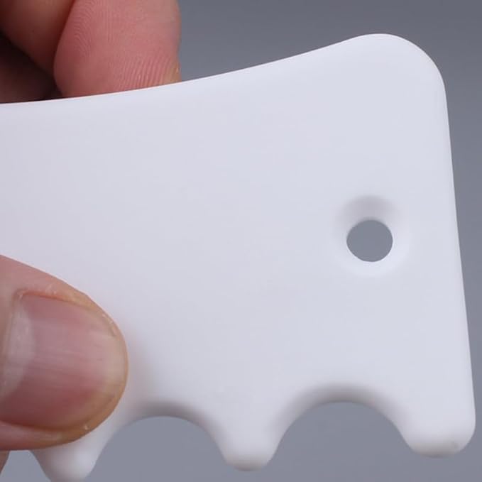 Healifty Gua Sha Board Scraping Massage Tool Ceramic Guasha Facial Board Plates - Image 3