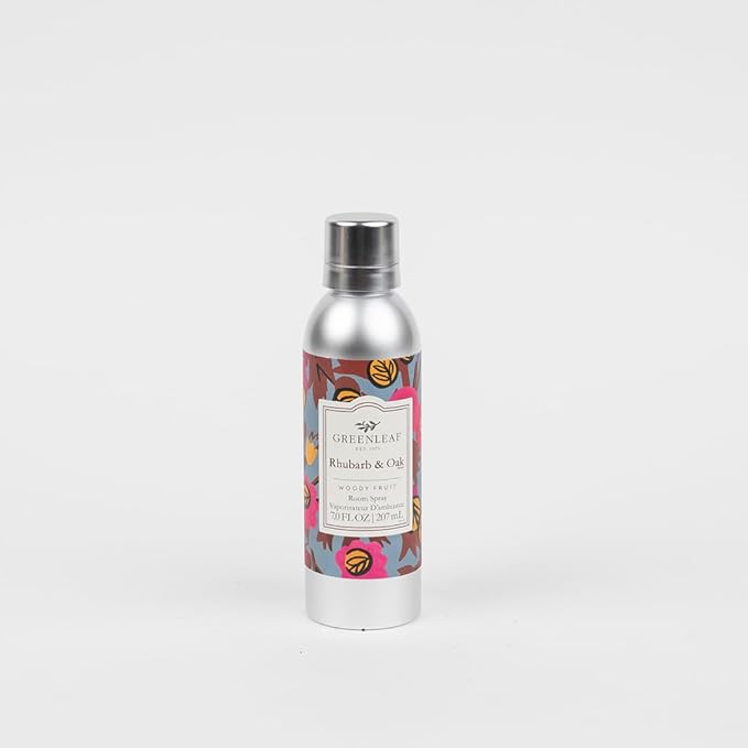 Greenleaf Gifts Rhubarb & Oak Scented Room Air Freshener Spray | Non-Aerosol 7 - Image 2