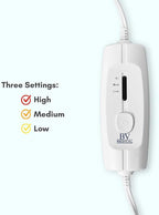 Heating Pad with Three Heat Settings W/No Auto Shut Off/12" X 24" - Image 2