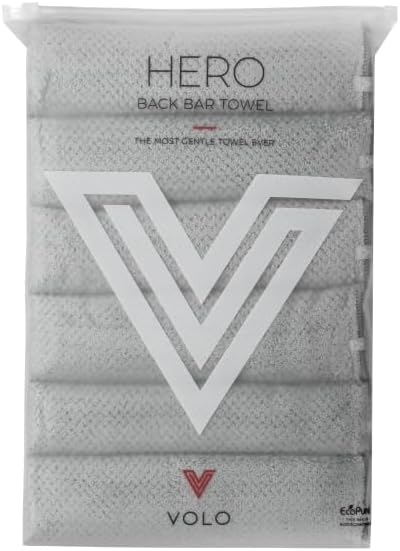 VOLO Back Bar Hair Towel, 6 Pack, Quick Dry Salon Towels by VOLO