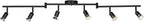 Globe Electric 59693 6-Light Foldable Track Lighting Kit, Matte Black Finish by GlobeElectric