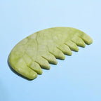 Gua Sha Comb - Moon Shape, Natural Jade Stone Scalp Massager - Image 6