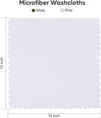 Orighty Washcloths 48 Pack, Ultra Soft Face Cloths 12 x 12 inch, Absorbent & - Image 7