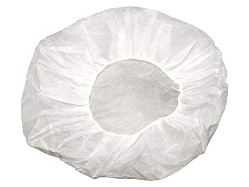Disposable Caps Hair Nets, Salon Spa Food Service 21" Case of 1000 by LIFESOFT