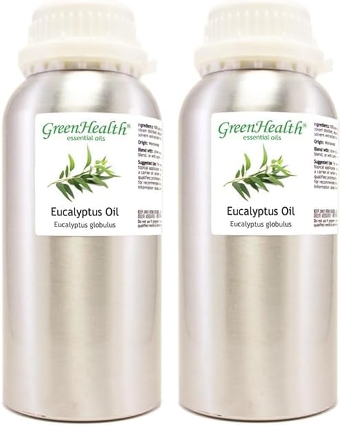 2 Bottles – GreenHealth Eucalyptus Essential Oil – 16 fl oz Each – 100% Pure & - Image 2
