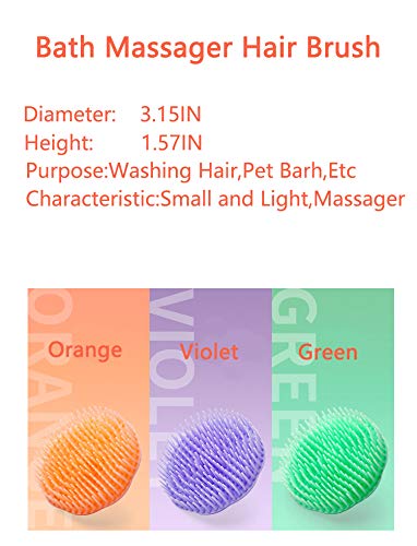 Aroveea Hair Scalp Brush Dandruff Cleaning Brush Shower Scalp Shampoo Brush - Image 4