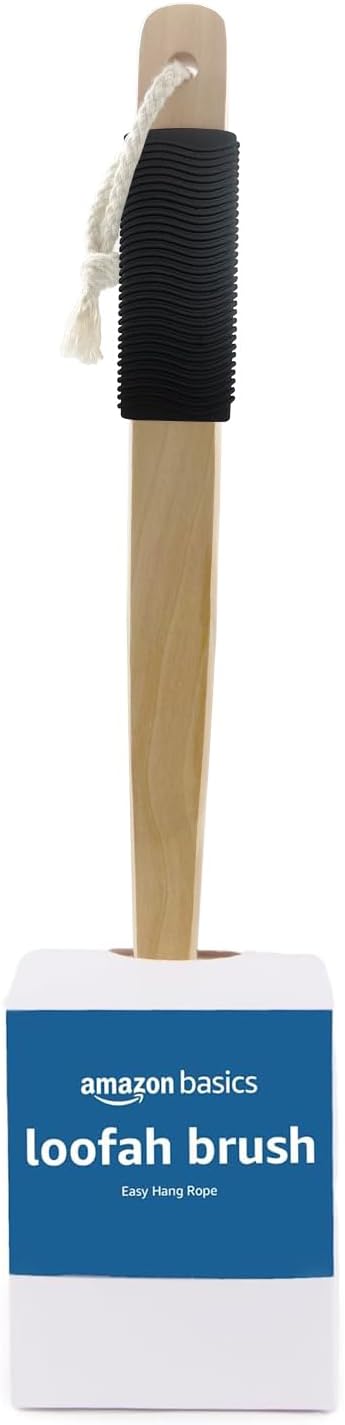 Amazon Basics Exfoliating Loofah Brush, Body Scrubber - Image 2