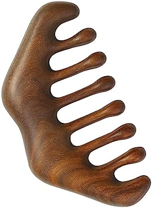 OULIGET Massage Wooden Comb, Wood Wide Tooth Hair Comb, Scraping Scalp Massage by OULIGET