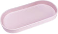 Pink Small Tray, Oval Tray for Kitchen Counter, Bathtub Bathroom Vanity Items by VCREATC-VCREATEFORCUSTOMER