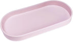 Pink Small Tray, Oval Tray for Kitchen Counter, Bathtub Bathroom Vanity Items by VCREATC-VCREATEFORCUSTOMER