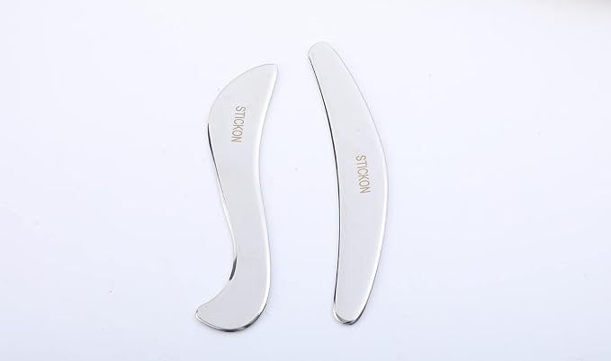 STICKON Gua Sha Massage Tool 2 in 1 Stainless Steel Gua Sha Scraping Massage - Image 2