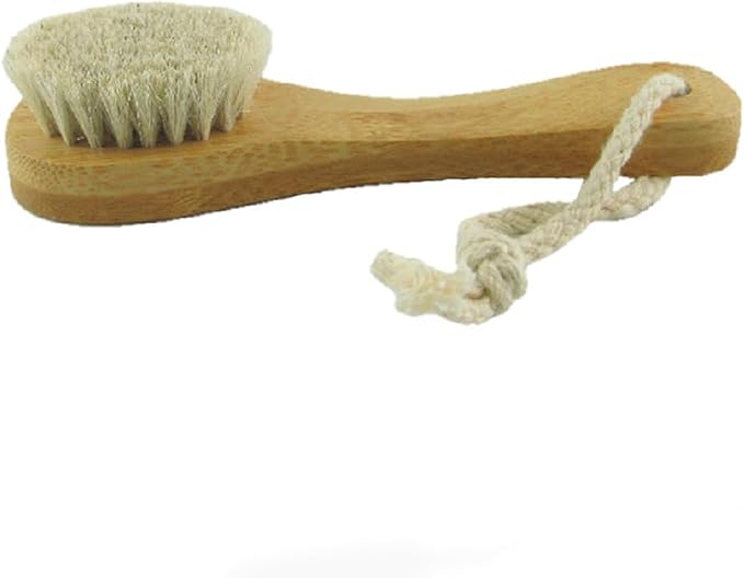 2 Pack 6" Bamboo Handle Dry Facial Cleansing Brush - Image 5