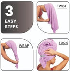 Curly Girl Microfiber Hair Towel Wrap - Image 7