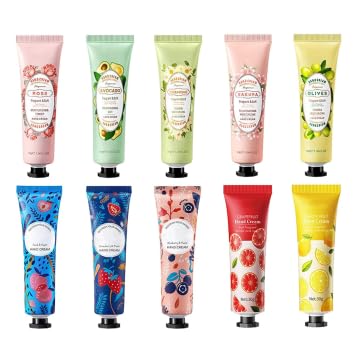 10 Pack Hand Cream for Dry Cracked Hands, Birthday Gifts for Women, Bridesmaid by Unknown