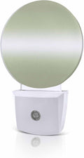 Night Lights Auto Sensor Sage Green Ombre Night Light Solid Color Round Lamp by Home+L6