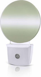 Night Lights Auto Sensor Sage Green Ombre Night Light Solid Color Round Lamp by Home+L6