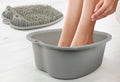 ZENVY Foot Bath Tub and Silicone Foot Scrubber Massage Mat Set by ZENVY